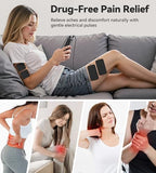 TENS Unit Muscle Stimulator for Pain Relief, 3-in-1 EMS TENS Machine with 28 Modes, 40 Intensity Levels, Dual Channel Rechargeable Massager with 8 Pads for Back, Neck, Shoulder, Sciatica