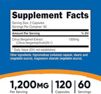 Nutricost Citrus Bergamot Capsules 1,200mg, 120 Capsules - 25:1 Bergamot Extract - 60 Servings, Gluten Free, Vegan & Non-GMO