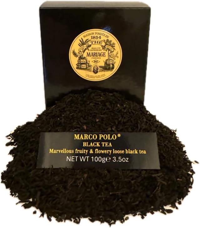 Mariage Freres, Marco Polo Black Tea 100g 3.5oz Loose Tea (1 Pack)