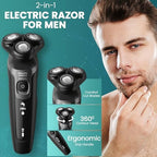 Philips Electric Shavers for Men, Rechargeable AquaTouch Mens Electric Shaver Wet and Dry with Comfort Cut Blades and Click-on Precision Trimmer, Cordless Electric Razors with 5D Flex Head