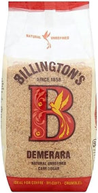 Billington's Natural Demerara Unrefined Cane Sugar (1Kg)