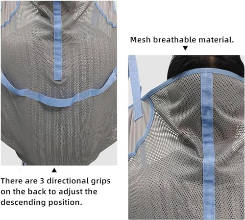 CEEBUS Patient Lift Toileting Sling, Universal Mesh Patient Lift Sling, Patient Aid Full Body Transfer Sling with Commode Opening, for Bariatric Nursing Caregiver Elderly Disabled (Size : L)