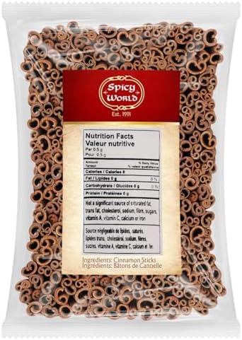 Spicy World Cinnamon Sticks 1.75 Pound Bulk Bag - 150 to 175 Sticks - Strong Aroma, Perfect for Baking, Cooking & Beverages - 3+ Inches Length - Cassia Saigon Cinnamon from Vietnam 28 Oz