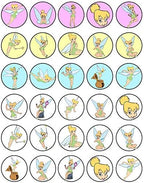 30 x Edible Cupcake Toppers – Fairy Wings Inspired Collection of Edible Cake Decorations | Uncut Edible on Wafer Sheet