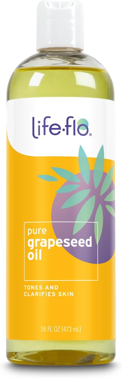LIFE-FLO Carrier Oil | 16oz (Pure Grapeseed Oil)