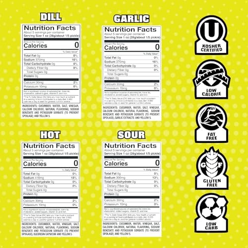Van Holten's Pickles - Variety Pickle-In-A-Pouch Sampler - 8 Pack