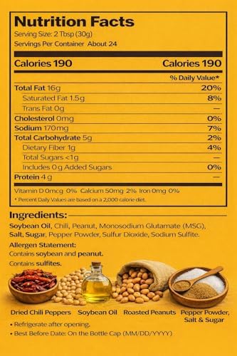 Lao Gan Ma Fried Chili in Oil – 730g (25.75 oz) | Authentic Chinese Chili Crisp | Spicy & Savory Condiment for Noodles, Rice, Stir-Fries & More | Crunchy & Flavorful