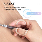 Oval Finger Splint 8 pcs, Finger Splints for Arthritis, Mallet Finger, Trigger Finger Splint, hypermobility(EDS) finger For Thumb/Middle,/Index/Pinky or Ring Finger (Large(2,3,4,5,6,7,8,9))
