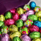 Madelaine Chocolate Easter Eggs – Solid Milk Chocolate Easter Candy - 30 Individually Wrapped Mini Eggs for Easter Basket Stuffers - 8 oz