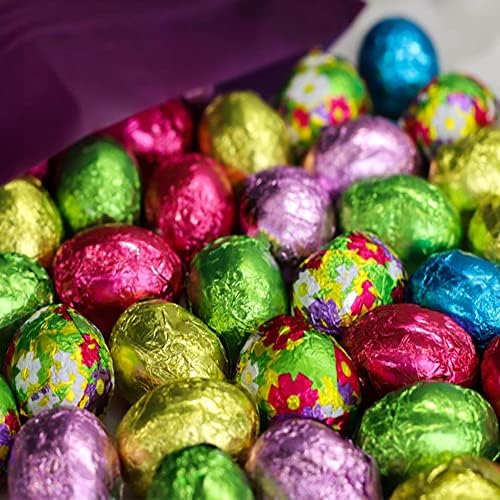 Madelaine Chocolate Easter Eggs – Solid Milk Chocolate Easter Candy - 30 Individually Wrapped Mini Eggs for Easter Basket Stuffers - 8 oz