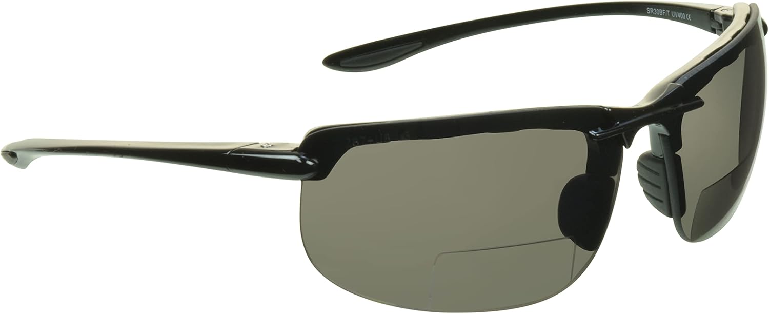 proSPORT Bifocal Safety Sunglass Reader Men Women Rimless Wrap Around Sport Cycling Golf Fishing