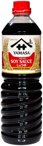 Yamasa Soy Sauce, Naturally Brewed Preservative Free, 34 fl. oz. Japan Imported (Pack of 2)