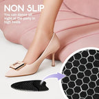 Metatarsal Pads for Women, Ball of Foot Cushions, Heel Inserts, High Heel Comfort Pads (2 Pairs), Anti Slip, Invisible Design