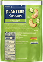 PLANTERS Cashews Dill Pickle - Trail Mix Snack Packs - Snacks with Dill Pickle, Snack Pack, Party Trail Mix, 5 Oz Bag, Pack of 1