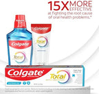 Colgate Total Active Prevention Whitening Gel Toothpaste with Fluoride, Bulk with Clinically Proven Formula That Fights Plaque Bacteria, Mint, 4 Pack, 5.1 oz
