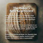 Flourish Millworks Diastatic Malt Powder - 8oz - Premium Baking Enhancer & Dough Improver - The Baker's Best-Kept Secret for Perfect Rise and Browning