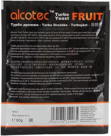 Alcotec Fruit Turbo Yeast Distiller's Strain
