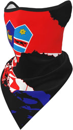 Flag Map Of Croatia Triangle Neck Gaiter Balaclavas Bandana Uv Sun Protection Face Scarf Cover Mask For Women Men