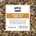 Tiesta Tea - Apple Cider, Loose Leaf, Caramel Apple Herbal Tea, Non-Caffeinated, Makes Hot or Iced Up to 20-25 Cups, 2oz Resealable Pouch