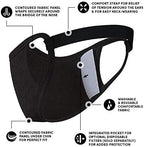 Safe+Mate x Case-Mate - Cloth Face Mask - Washable & Reusable - Adult L/XL - Cotton - Includes Filter - Black
