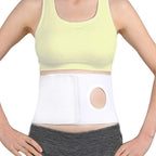 Men Or Women Medical Ostomy Belt Ostomy Hernia Support Belt Abdominal Stoma Binder Brace Abdomen Band Stoma Support (Hole 3.14") for Colostomy Patients to Prevent Parastomal Hernia Stoma Opening (L)