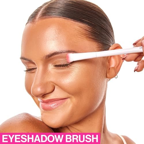 wet n wild Eyeshadow Brush, Precision Blending Application, Soft Synthetic Fibers, Ergonomic Handle for Comfortable Precision Control