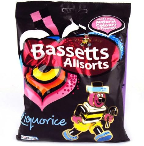 Bassetts Liquorice Allsorts 130g (12 Bags Bulk Buy)