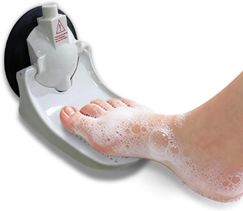 Shower Foot Pedals with Foldable Shaving Leg Hair with Strong Suction Cups for RV bathrooms