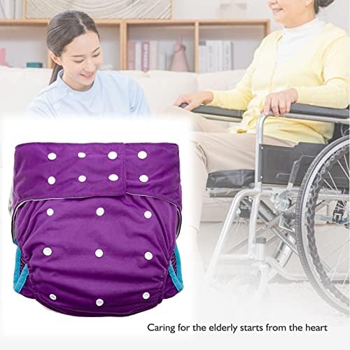 Incontinence and Disability Care Cloth Diapers, Reusable Adjustable Size Breathable Leakfree Pocket Diaper (Color : H, Size : M)