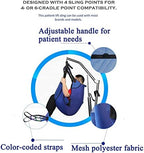 Patient Lift Sling,Toileting Sling Commode Transfer Belt Medical Lift Equipment Full Body Lifter Four Point Sling Transfer Blanket for Bed Positioning and Lifting,for Bariatric,Elderly,Disabled