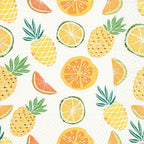 IHR Ideal Home Range Party Napkins Disposable 3-Ply Paper Lunch Napkin Pack, 6.5" x 6.5", Tropical Medley, 20-Count