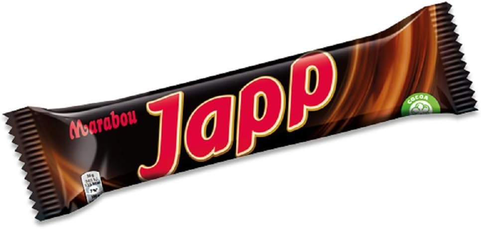 20 Bars x 60g of Marabou Japp - Original - Swedish - Milk Chocolate with Toffee filling
