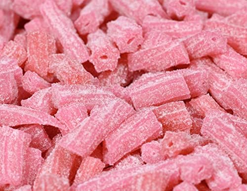 Sweet & Sour Pink Lemonade Licorice Bits by Its Delish, 2.5 LBS (40 Oz) Jumbo Container Jar – Original Style Chewy Lemonade Flavor Candy Twists – Great Gifts Party Sweets – Made in USA, Vegan, Kosher