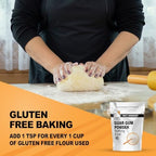 It's Just - Guar Gum, Gluten-Free, Non-GMO, Plant-Based Thickener & Binder, Thickens Cold Items, Keto Baking, Substitute Xanthan Gum, 8oz
