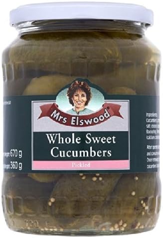 Mrs Elswood Whole Sweet Cucumbers 670g