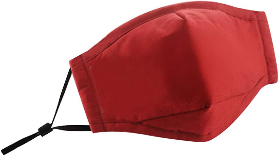 Van Caro Adult Washable Cloth Face Mask Reusable and Adjustable with Filter Pocket
