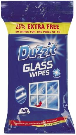 Duzzit Glass Wipes Pack 50