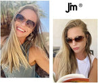 JM Classic Bifocal Reading Glasses Square Stylish Gradient Sunglasses Readers for Women +2.5 Tortoise