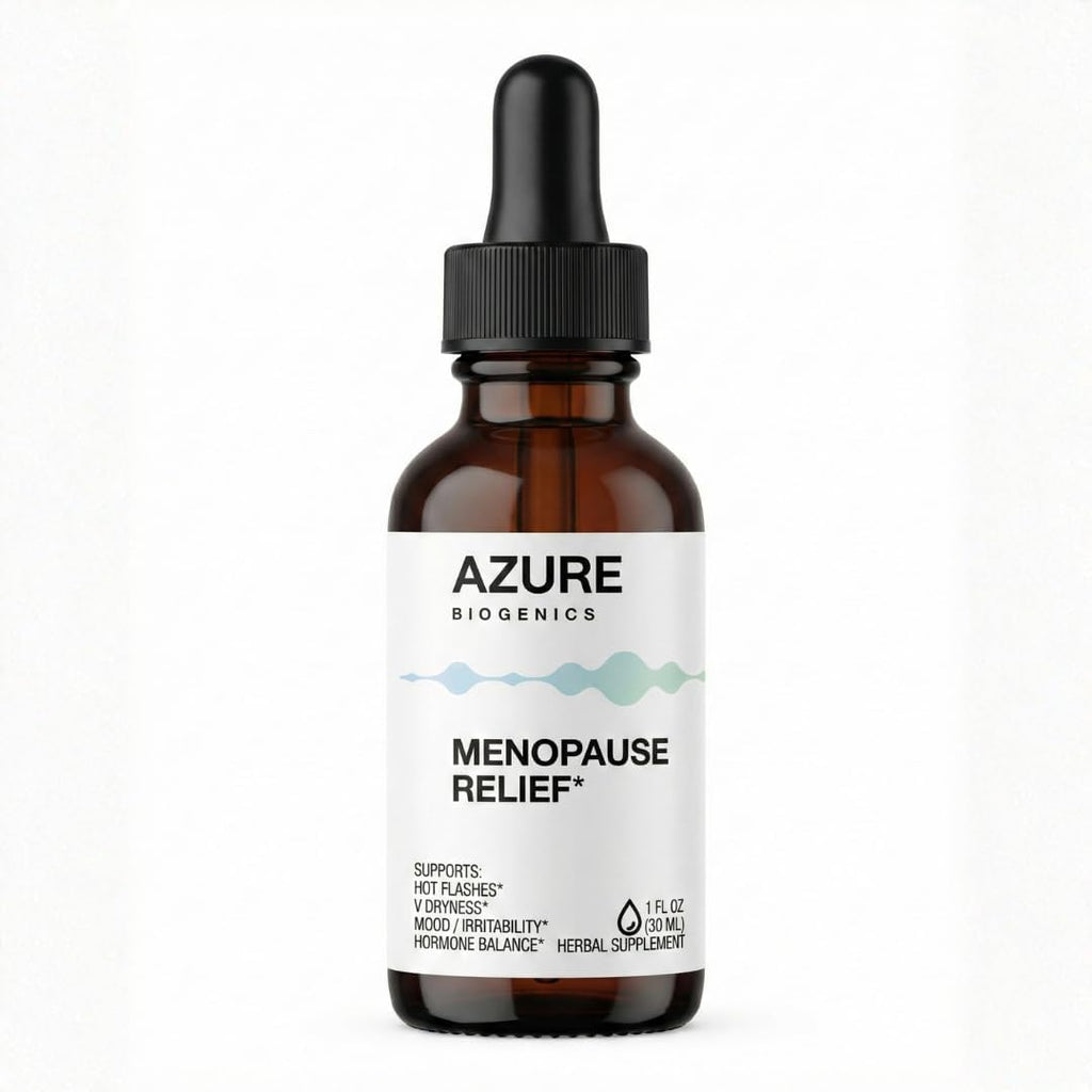Menopause Relief Liquid Herbal Supplement* – Natural Hot Flash, Night Sweats and Hormone Balance* with Wild Yam, Black Cohosh, Milk Thistle - Estrogen Free - Non-GMO