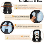 Adjustable Baby Head Neck Support, Portable Toddler Travel Pillow for Car Seat Stroller, Banana Travel Headrest Pillow for Infant, Offers Protection Safety for Kids, Blue