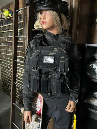 Redemption Crusader 2.0 Molle Quick Release Buckles Airsoft Vest With Adjustable Size Sides And Triple Pouch
