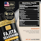 Fajita Seasoning Mix All Purpose Seasoning - Gluten Free & Low Sodium Mexican Seasonings Blend for Meat, Vegetables, Steak & Chicken. Taco Mix Spice. Everything Fajitas Seasonings Mix Spices. 4.6oz