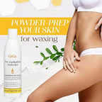 GiGi Pre-Epilation Waxing Powder for Hair Removal, Moisture-Absorbing Pre Wax Powder, 4.5 oz