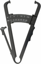 Professional High-Accuracy Body Fat Caliper with Dual Metric/Imperial Scale, Dual Scale Skinfold Measure for Men & Women - Easy, Portable Fat Percentage Tester, Home/Gym Use (Black)