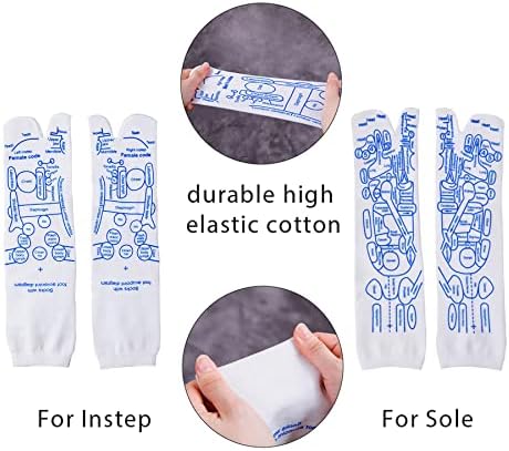 Broman Reflexology Socks with Trigger Point Massage Tool, Foot Pain Relief Remedy for Foot Massage,Women's Size