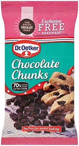 Dr. Oetker Extra Dark Chocolate Chunks (100g)