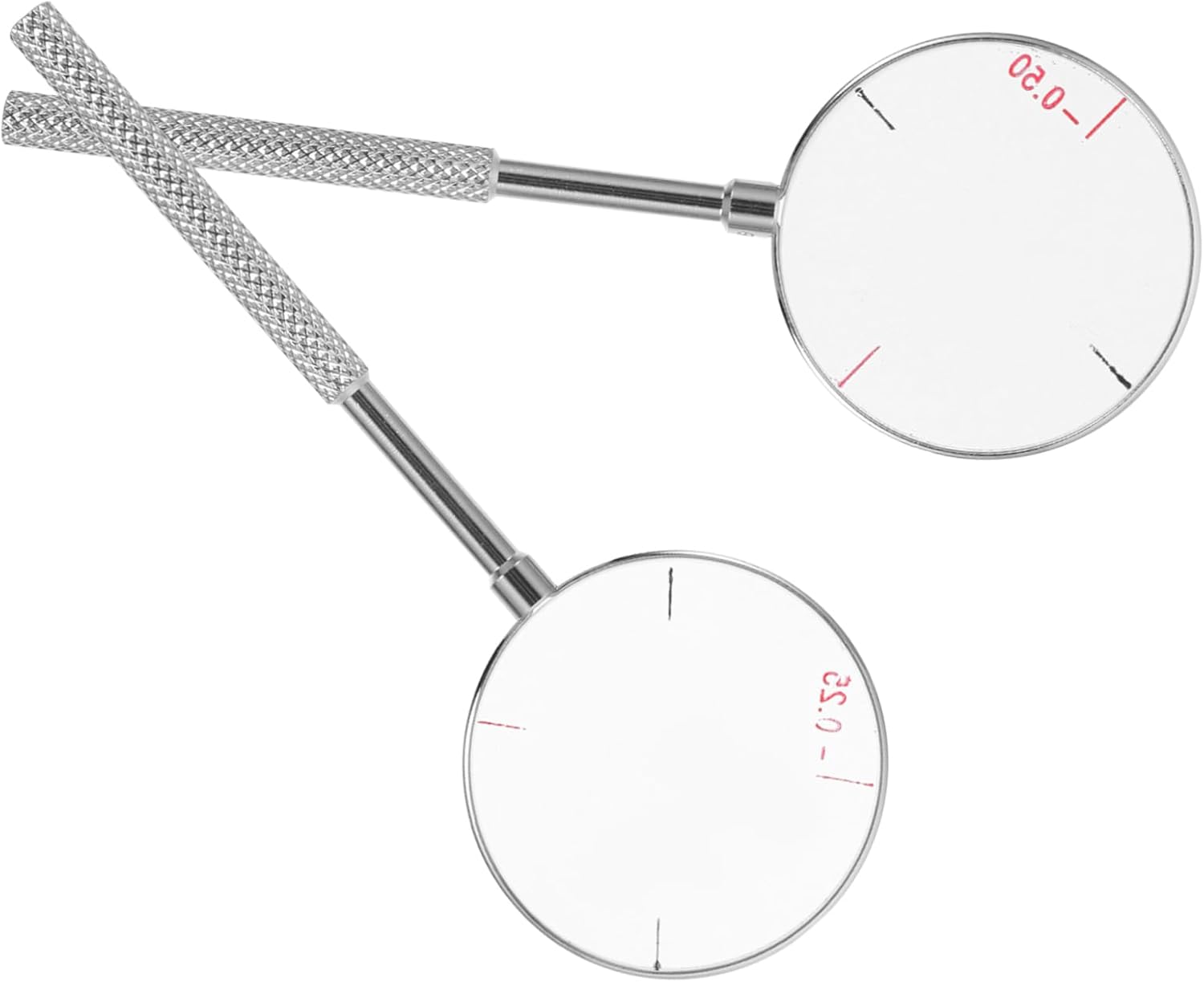 Cross Cylinder Lens Set 2pcs Optometry Lenses Diopters Tool 0.25/0.5 Perfect for Test