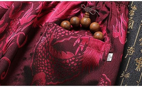Kung Fu Uniform for Men Shirt Suit Chinese Traditional Tang Hanfu Martial Arts Wing Chun Tai Chi Training Cloth Pants