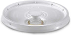 3.5, 5, 6, 7 Gallon White Plastic Snap-on Pail Lid w/ Pour Spout ~ (1 Lid) ~ HDPE (High Density Polyethylene) Utility Bucket Top for Pouring Contents