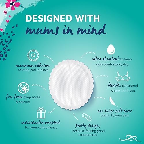 Lil-Lets Hospital Bag Essentials Bundle with Lil-Lets Maternity Maxi Pads X 30 Count and Lil-Lets Maternity Breast Pads X 120 Count